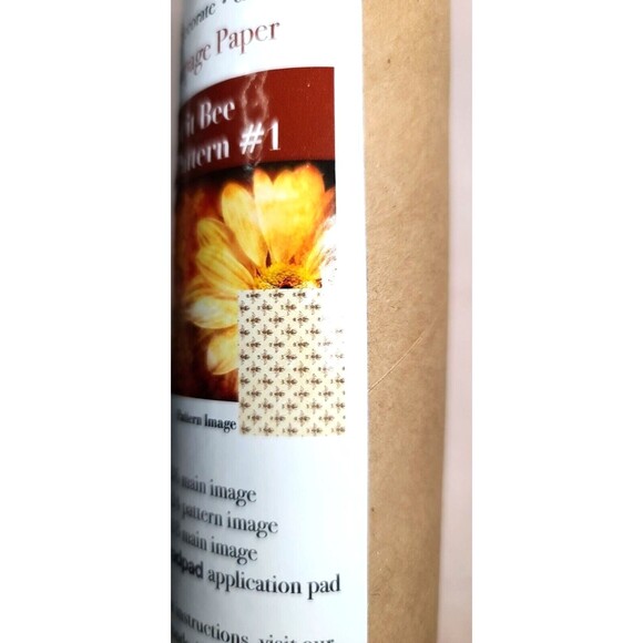 NEW Large Decoupage Paper "Let It Bee" Bee Pattern RETIRED - Picture 1 of 5